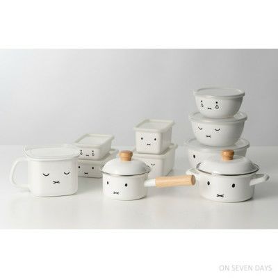 ミッフィーフェイス］深型角容器2点セット／miffy ｜オンセブンデイズ