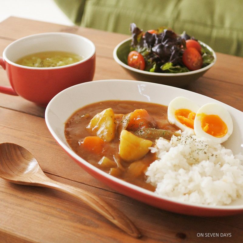 ［ON SEVEN DAYS］カレーパスタ皿＆スープマグセット／オン
