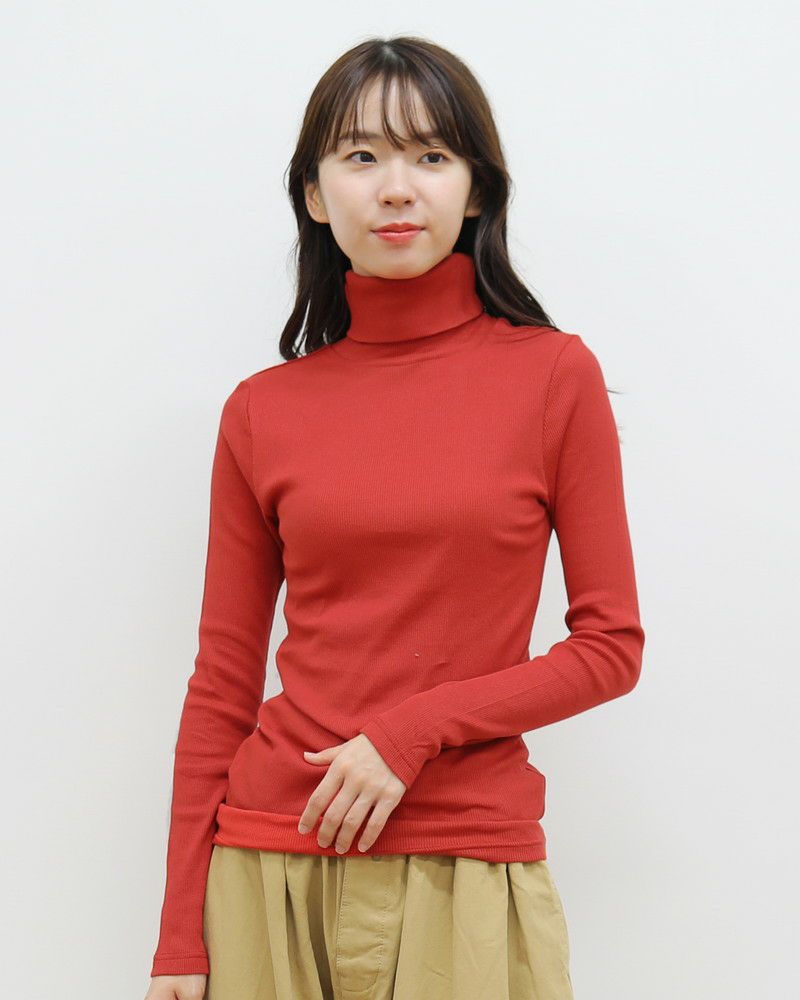 NOUVELLES du PARADIS］ムーコットンタートルネックプルオーバー