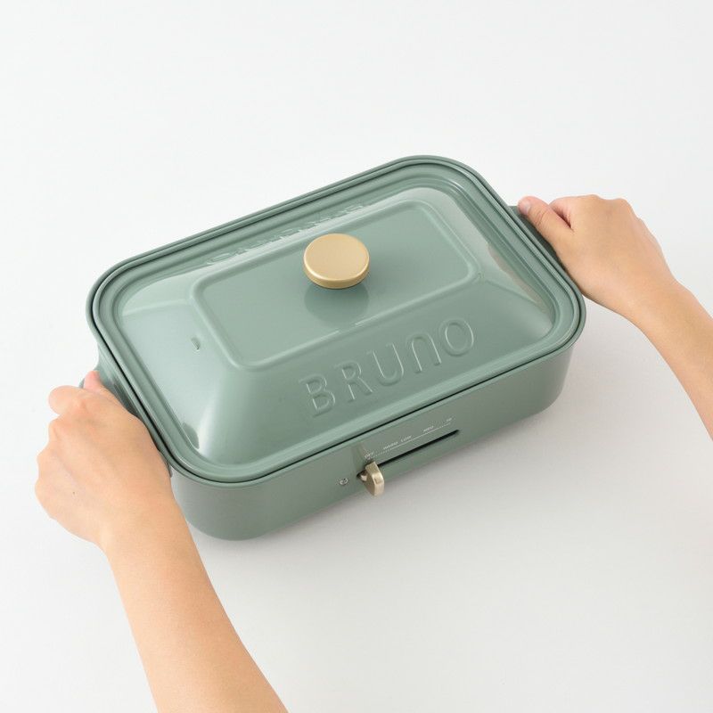 Bruno コンパクト ホットプレート セージグリーン BOE021-SAGR - 食器