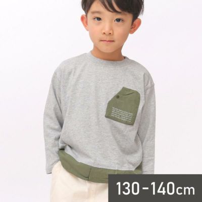 F.O.KIDS］異素材切替ポーチドッキング長袖Tシャツ キッズ〈WEB限定