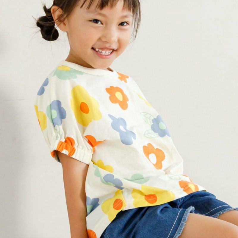 MAKE YOUR DAY］花柄Tシャツ キッズ／メイクユアデイ ｜オンセブン