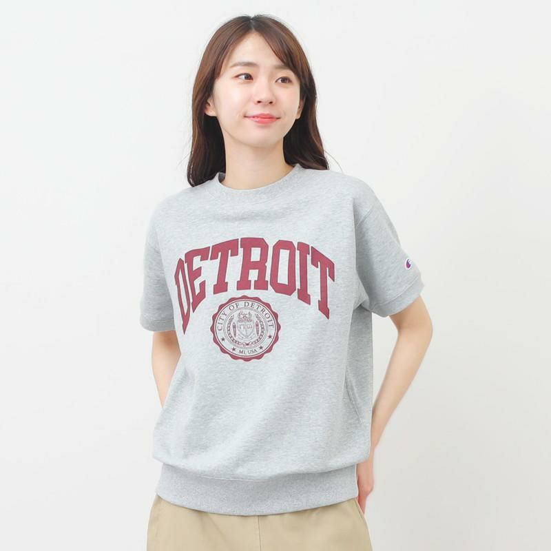 Champion］クルーネックロゴスウェットTシャツ／チャンピオン ｜オン