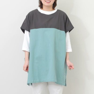 ★☆★様　kハーフスリーブオールイン BK FABORI］クリンクル ハーフスリーブかっぽうぎ／ファボリ ｜オン