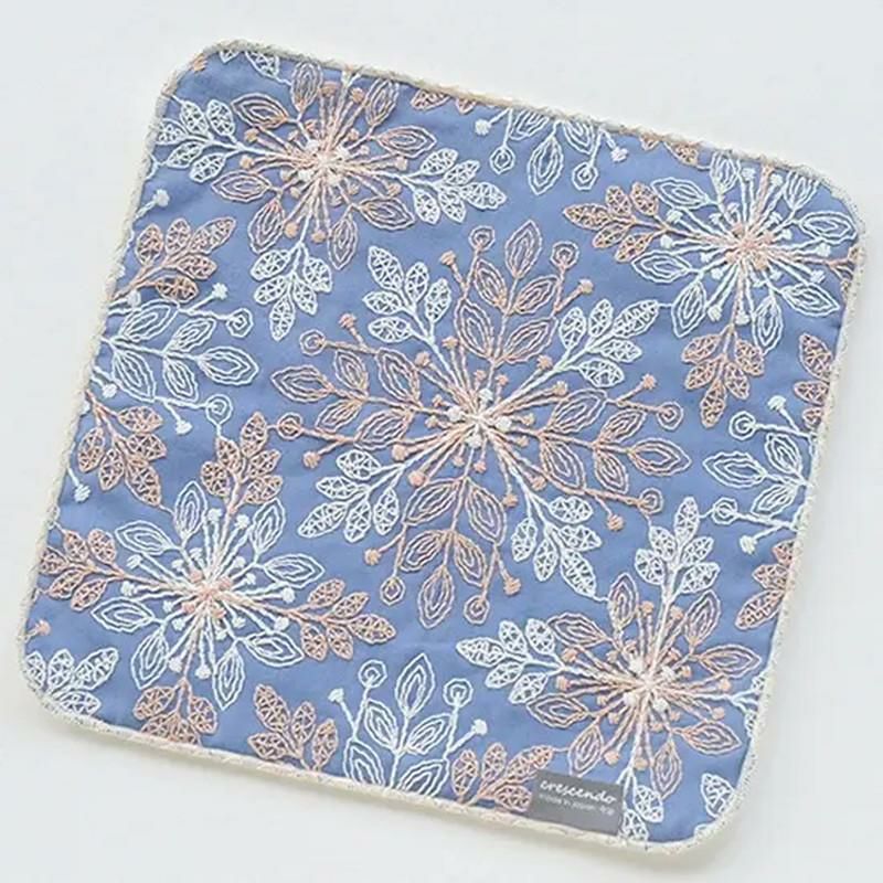 crescendo］エンブロイダリー ハンカチ パッケージ付き／クレシェンド