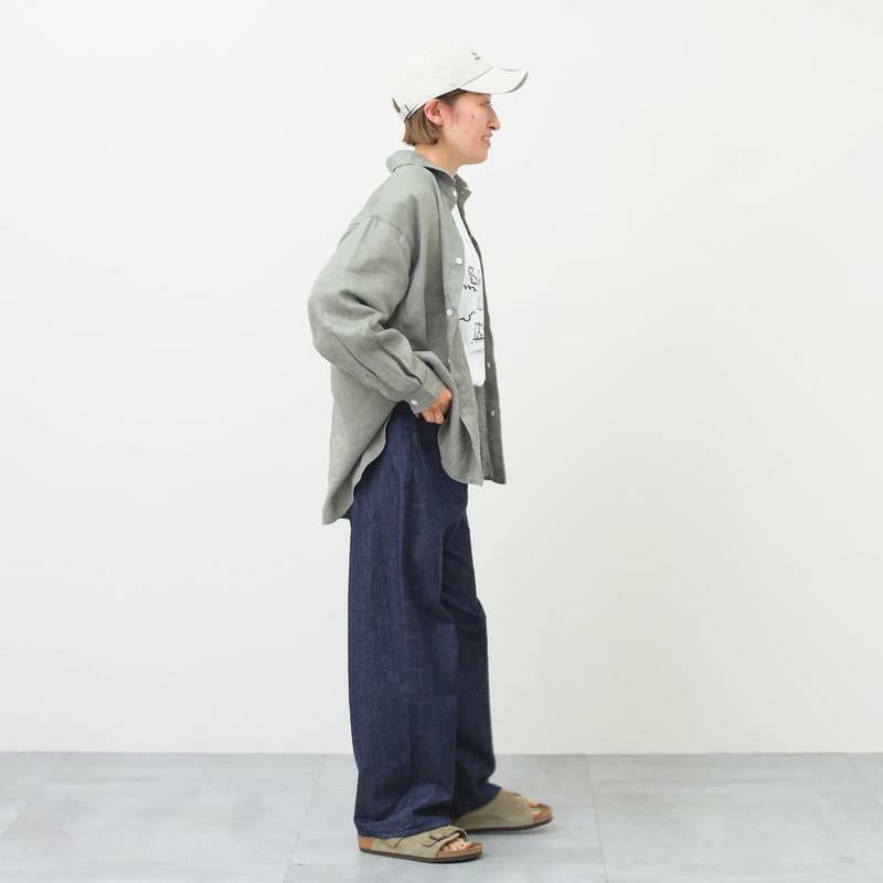 ナチュラルランドリー NATURAL LAUNDRY ナッピングネル コップ刺繍シャツ の通販