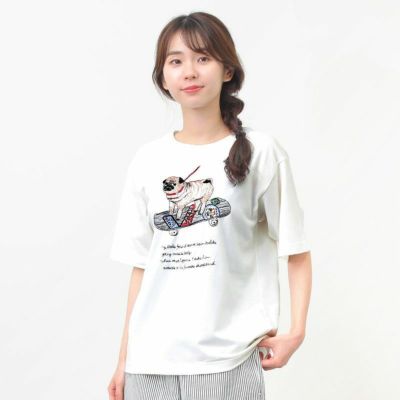 marbleSUD］EMB パグショートスリーブTシャツ／マーブルシュッド ...