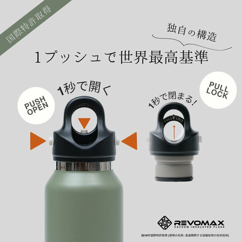 REVOMAX］炭酸ボトル 12oz SLIM 355ml／レボマックス ｜オン