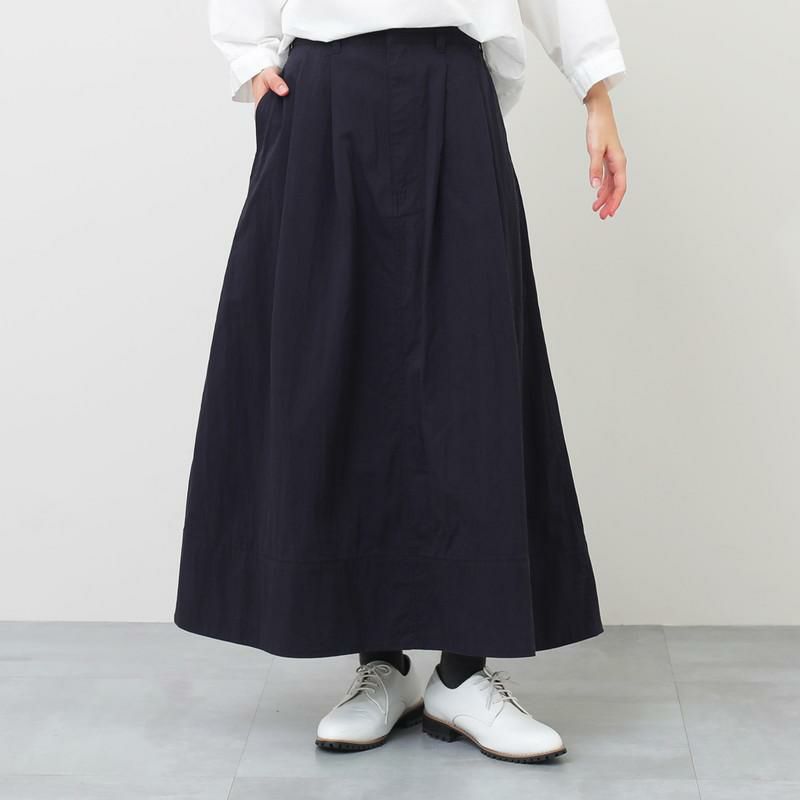 ［DANTON］ツイルツータックスカート