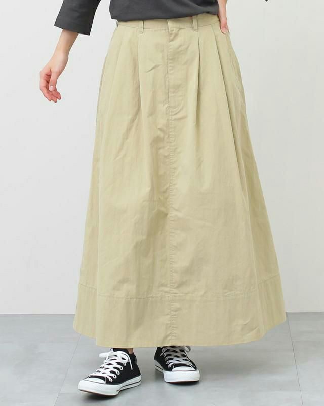 ［DANTON］ツイルツータックスカート