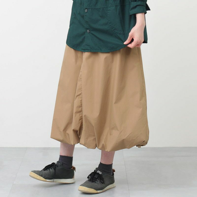 ✨新品タグ付き✨ CLOTH&CROSS 24年バルーンスカート ブラック サテンバルーンスカート（マキシ・ロングスカート） | THE SHOP