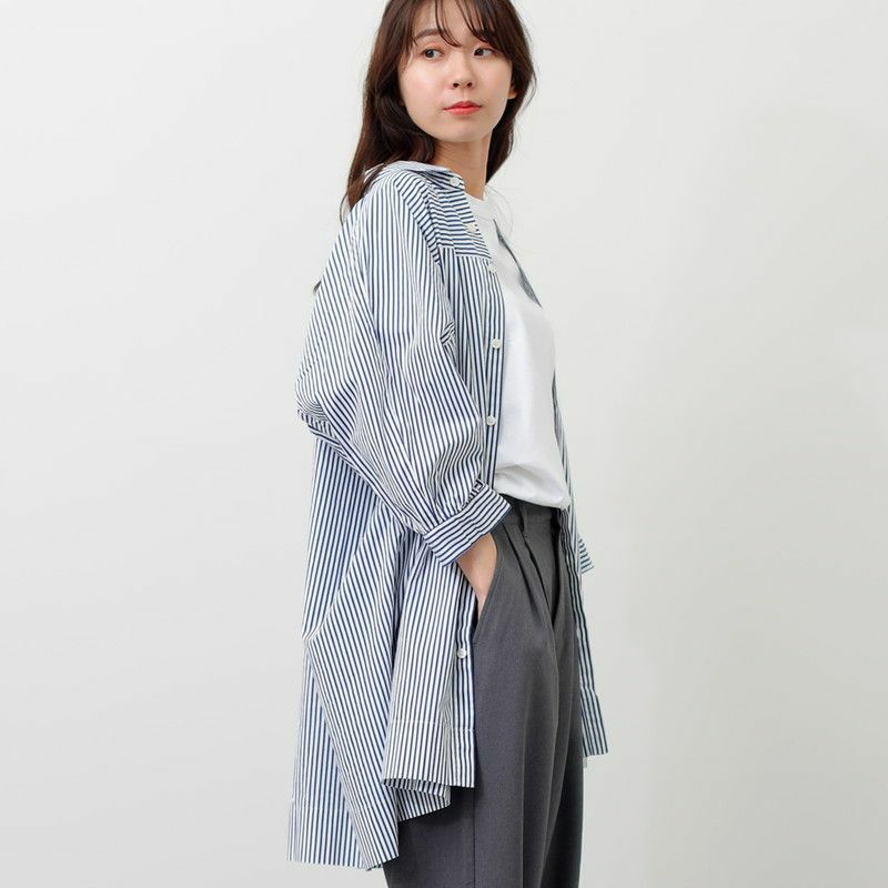 グリン　grin ロングシャツ　トップス　シャツ　北欧暮らしの道具店 グリン grin ロングシャツ トップス シャツ 北欧暮らしの道具店