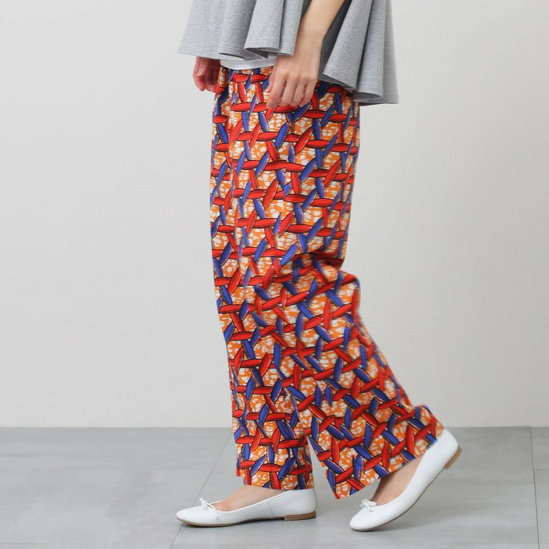 【新品未使用品】ルグラジック バティックパンツ⭐︎タグ付き　size36 LE GLAZIK］バティック柄パンツ／／ルグラジック ｜オンセブン