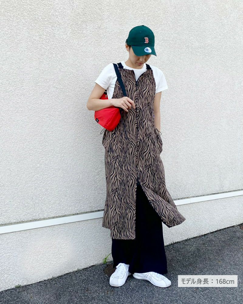 新品　THOUSAND MILE フロントジップ ワンピース サロペットスカート 新品 THOUSAND MILE サロペットスカート フロントジップ ワンピース