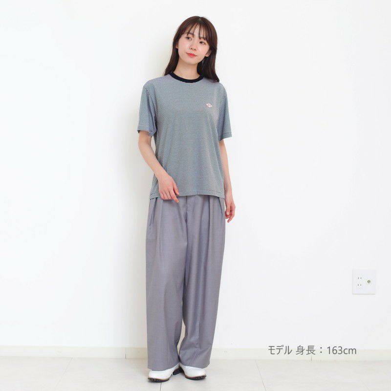 ［DANTON］ストライプロゴTシャツ