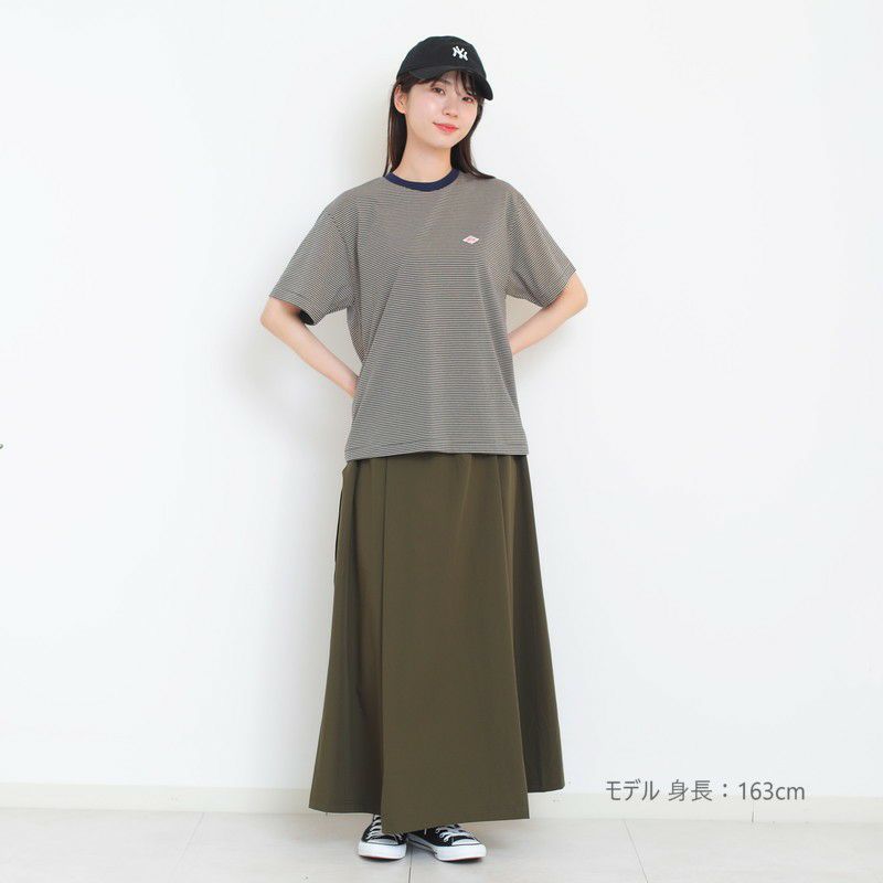 ［DANTON］ストライプロゴTシャツ