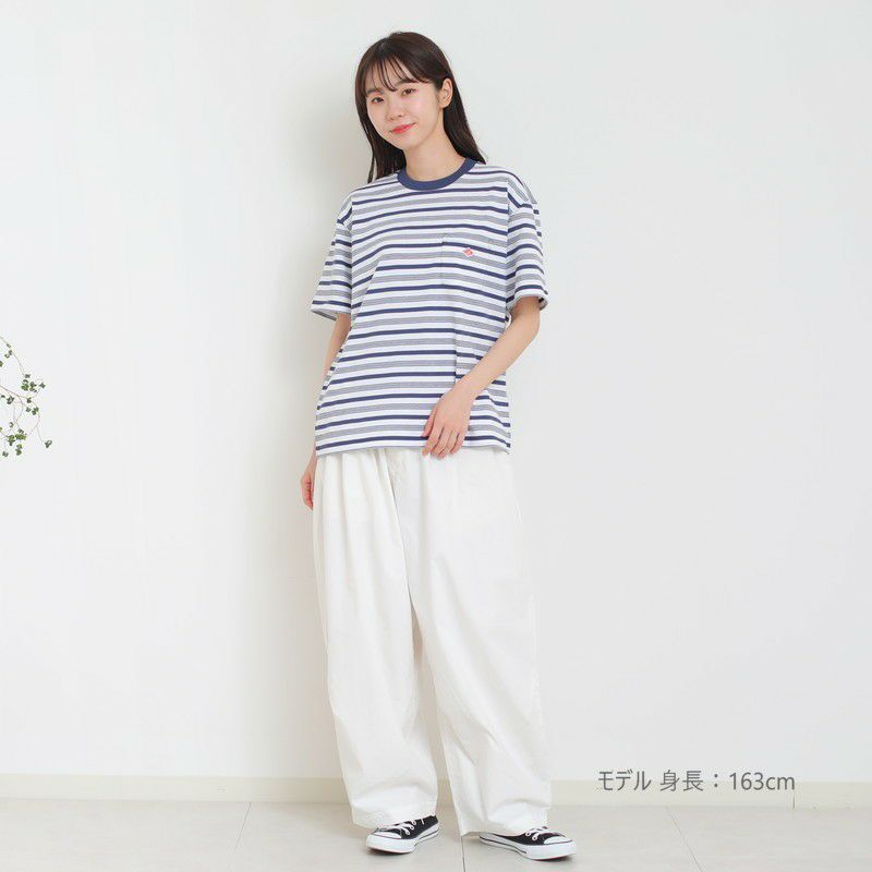 ［DANTON］ストライプポケットTシャツ