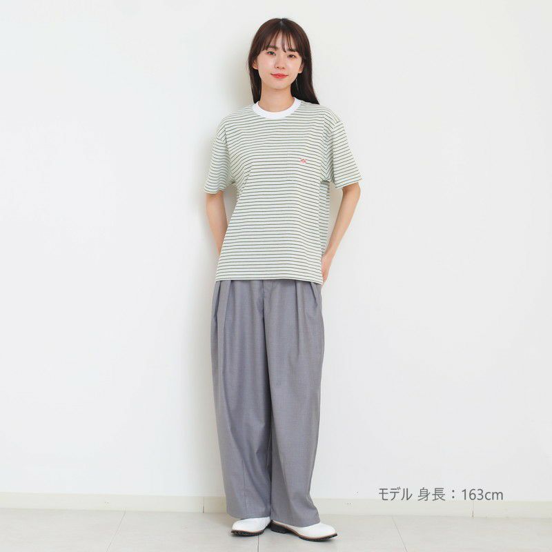 ［DANTON］ストライプポケットTシャツ