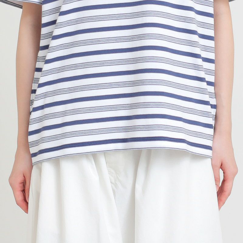 ［DANTON］ストライプポケットTシャツ