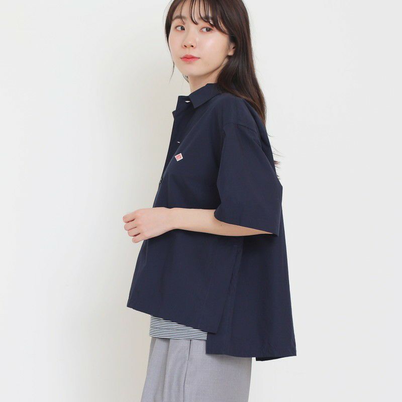 ［DANTON］コットンポプリン半袖シャツ