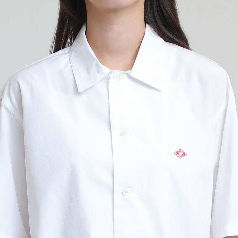 ［DANTON］コットンポプリン半袖シャツ