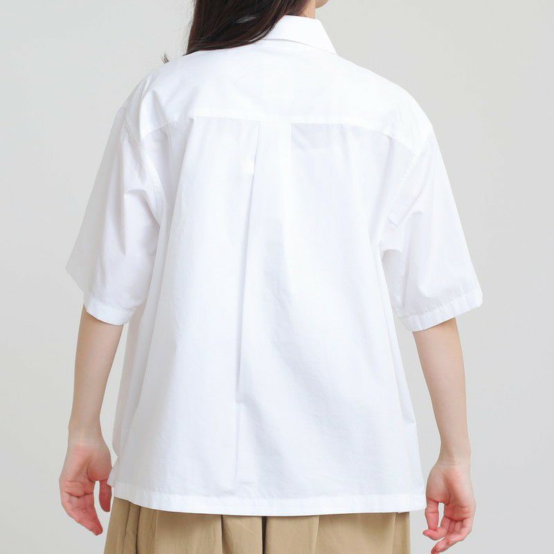 ［DANTON］コットンポプリン半袖シャツ