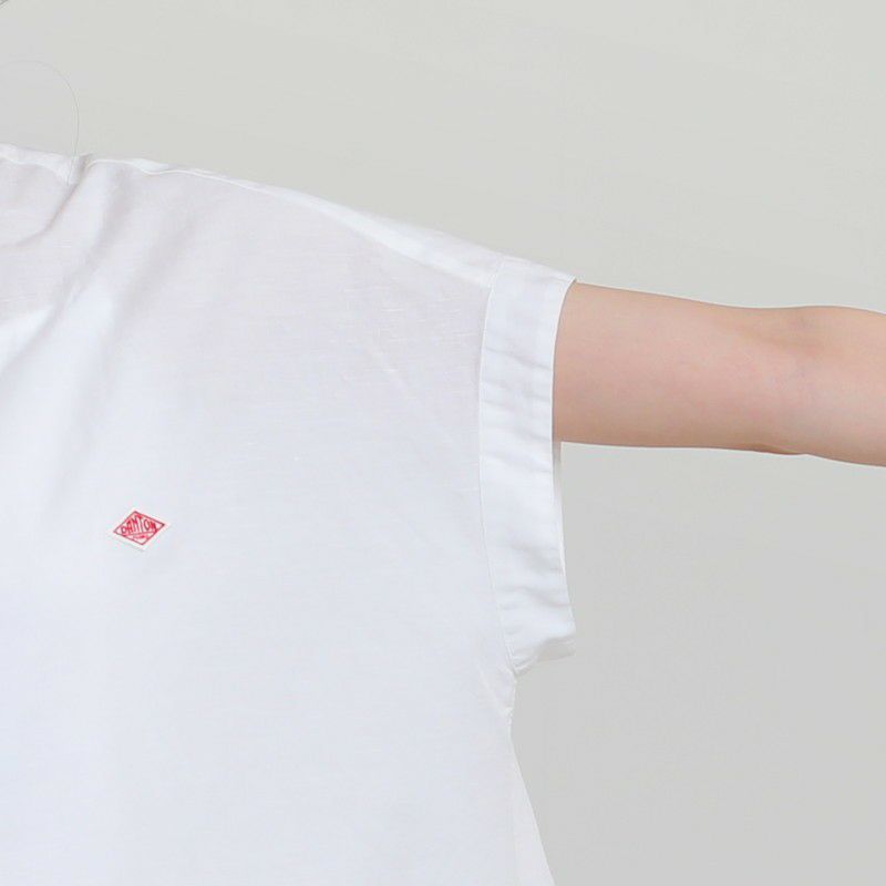 ［DANTON］コットンリネンギャザーブラウス