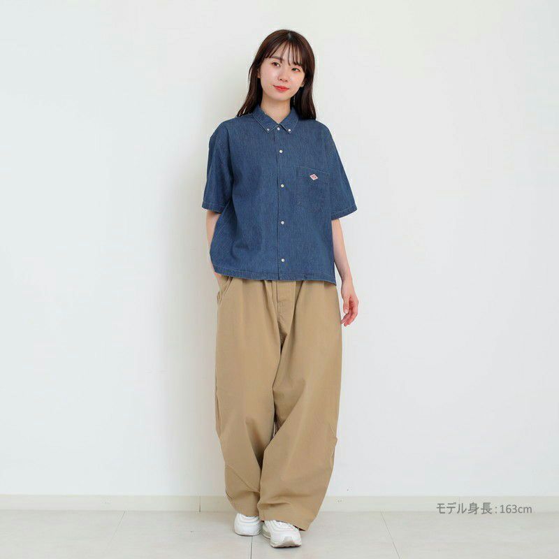 ［DANTON］ダンガリー半袖シャツ