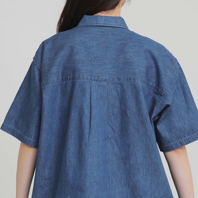 ［DANTON］ダンガリー半袖シャツ