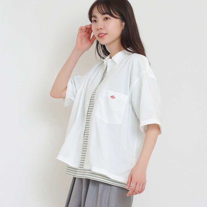 ［DANTON］ポリエステル半袖シャツ