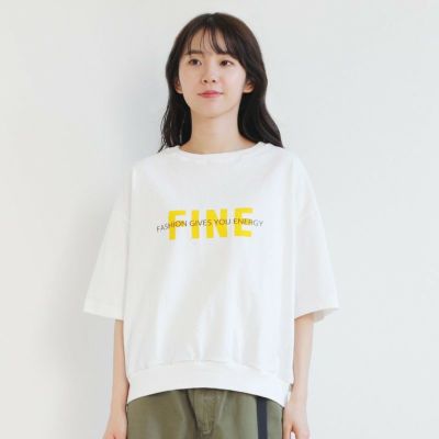 ［Dana Faneuil］度詰め天竺FINE5分袖Tシャツ／ダナファヌル