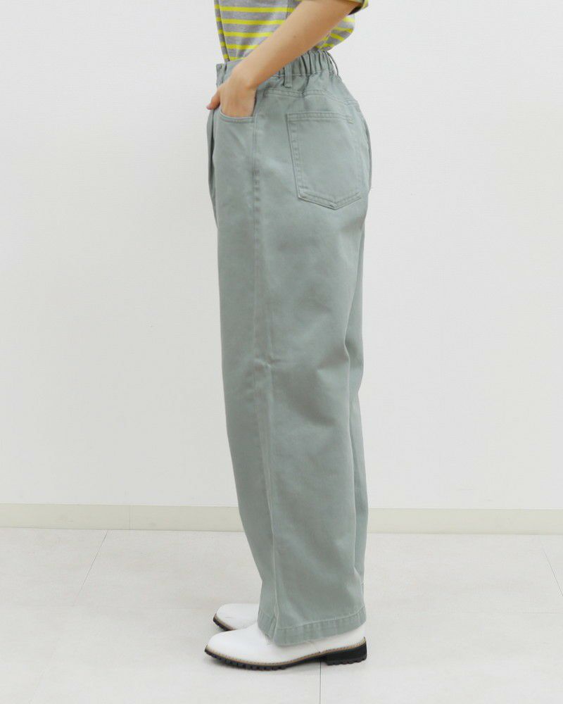 ［DANTON］タックカツラギカラーパンツ