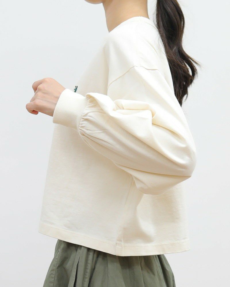 ホワイト 長袖シャツ ゆったりフィット 会員様限定10％OFF】［GYMPHLEX］コンパクトジャージー長袖Tシャツ