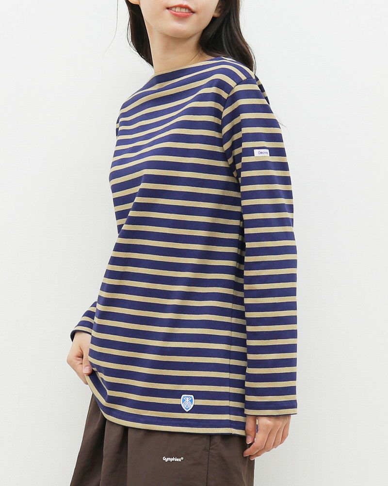 Orcival（オーシバル）ボーダーカットソー長袖 ORCIVAL - オーシバル ボーダー 長袖 カットソー ロンT 0サイズ