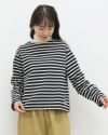 ORCIVAL］クルーネック長袖ボーダープルオーバー／オーシバル