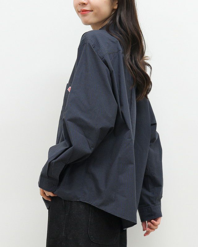 美品　Danton　ダントン　チェック　カットソー　シャツ　40 DANTON］ドット釦チェックシャツ／ダントン ｜オンセブンデイズ