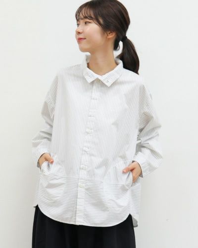 ☆ほぼ未使用☆PLEATS PLEASE 変形カットソーブラウス　オフホワイト tops-02517 ボリュームスリーブ カットソー ホワイト ブラック