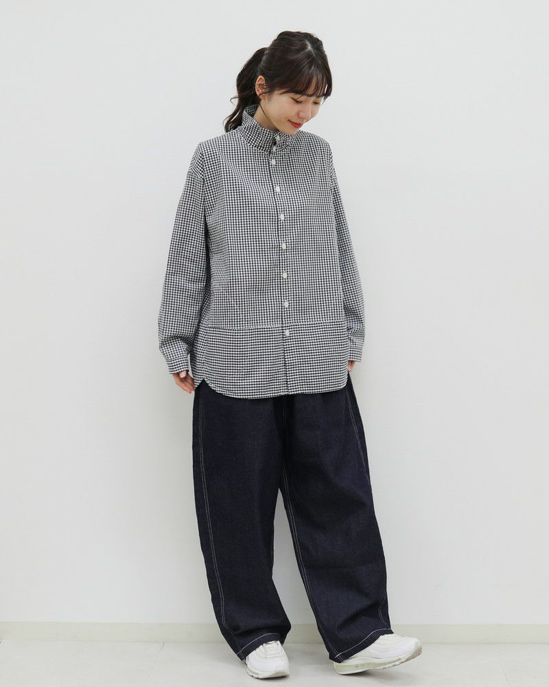 会員様限定10％OFF】［grin］ブロードハイカラーシャツ／グリン ｜オン