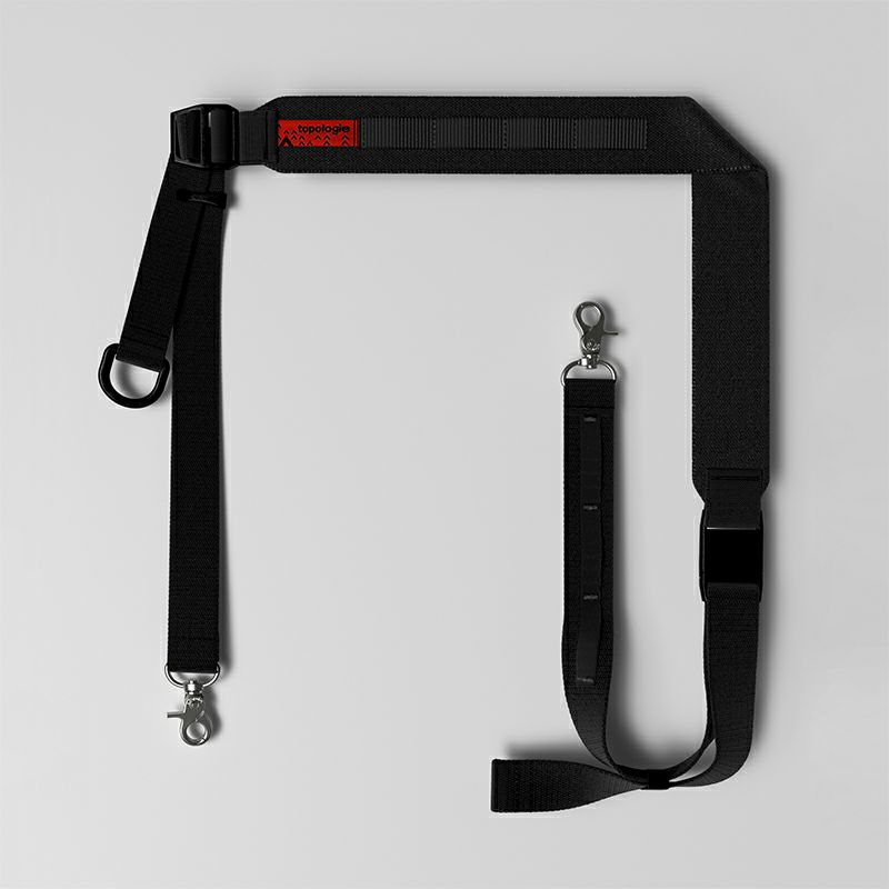 Topologie ストラップ Utility Sling Wide Black topologie］Utility Sling Wide ストラップ／トポロジー ｜オンセブン