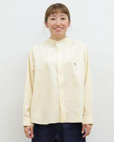 D.M.G ドミンゴ ⿻ コットン ハーフボタン ブラウス 春 ナチュラル 白 ドット刺繍コットンブラウス 49AV JUNKO SHIMADA｜クロスプラス