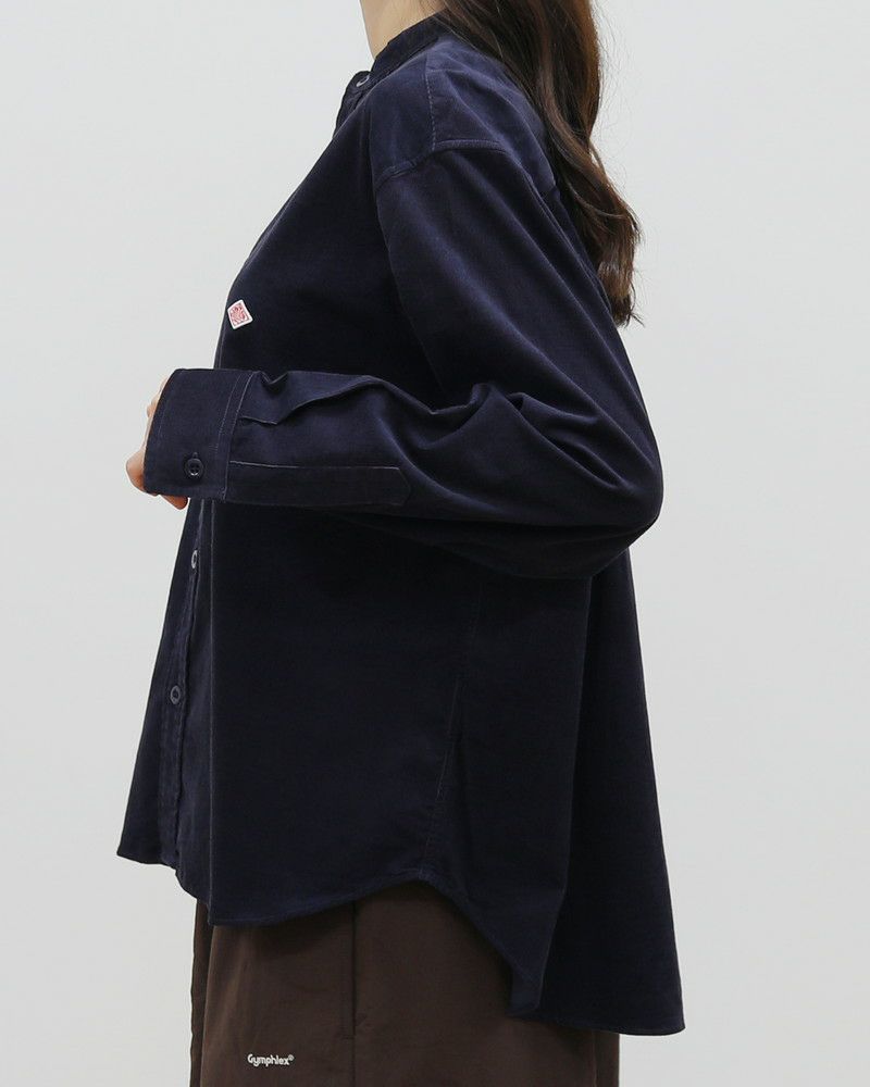 ［DANTON］コーデュロイバックギャザーシャツ