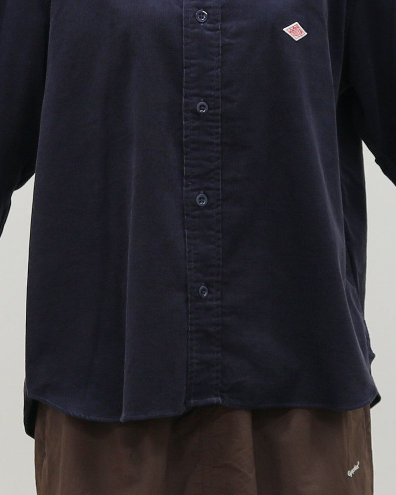 ［DANTON］コーデュロイバックギャザーシャツ