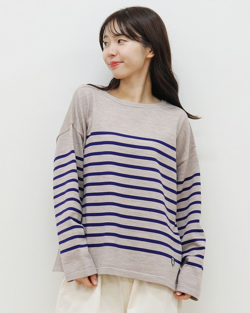 ORCIVAL］パネルボーダーニットプルオーバー／オーシバル ｜オンセブン