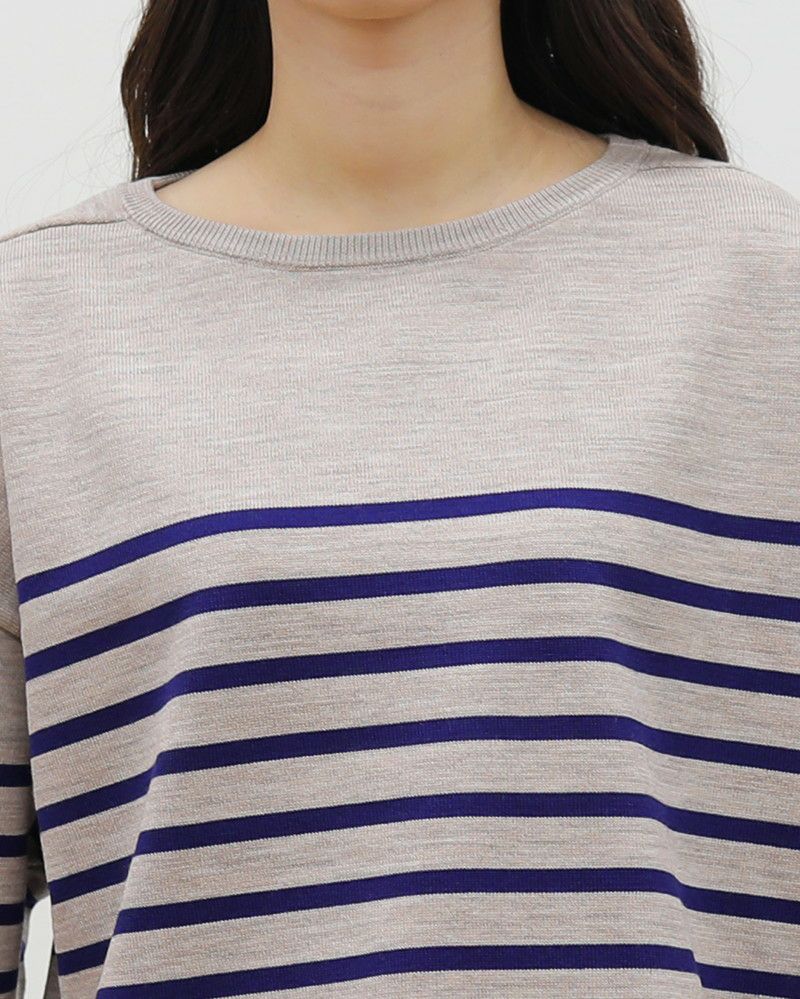 ORCIVAL］パネルボーダーニットプルオーバー／オーシバル ｜オンセブン