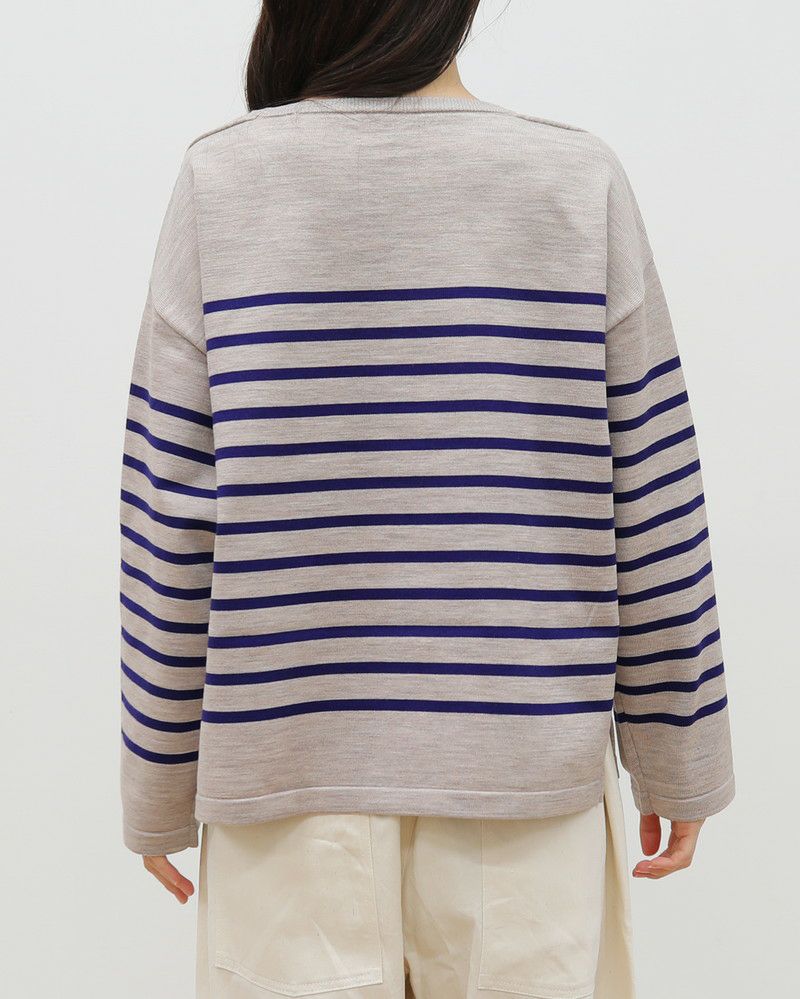 ORCIVAL］パネルボーダーニットプルオーバー／オーシバル ｜オンセブン