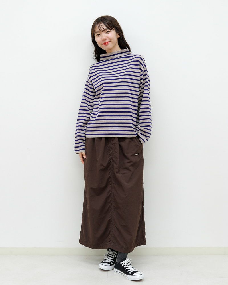 ORCIVAL］モックネックボーダーニットプルオーバー／オーシバル ｜オン