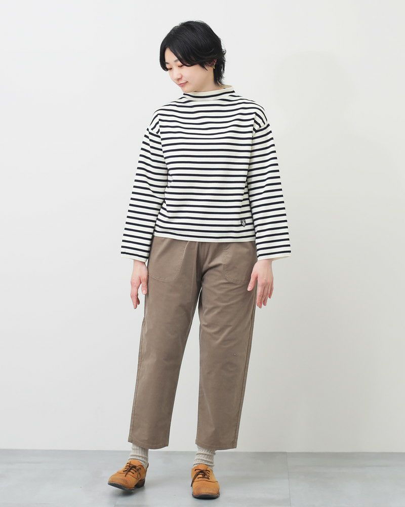 ORCIVAL］モックネックボーダーニットプルオーバー／オーシバル ｜オン