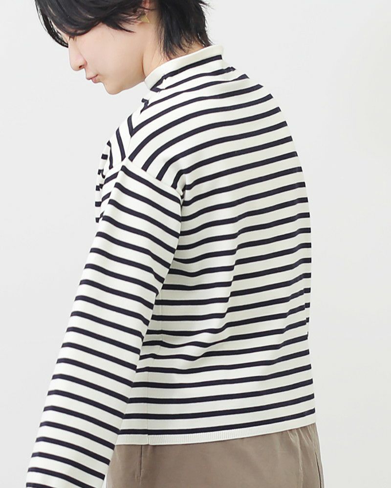 ORCIVAL］モックネックボーダーニットプルオーバー／オーシバル ｜オン