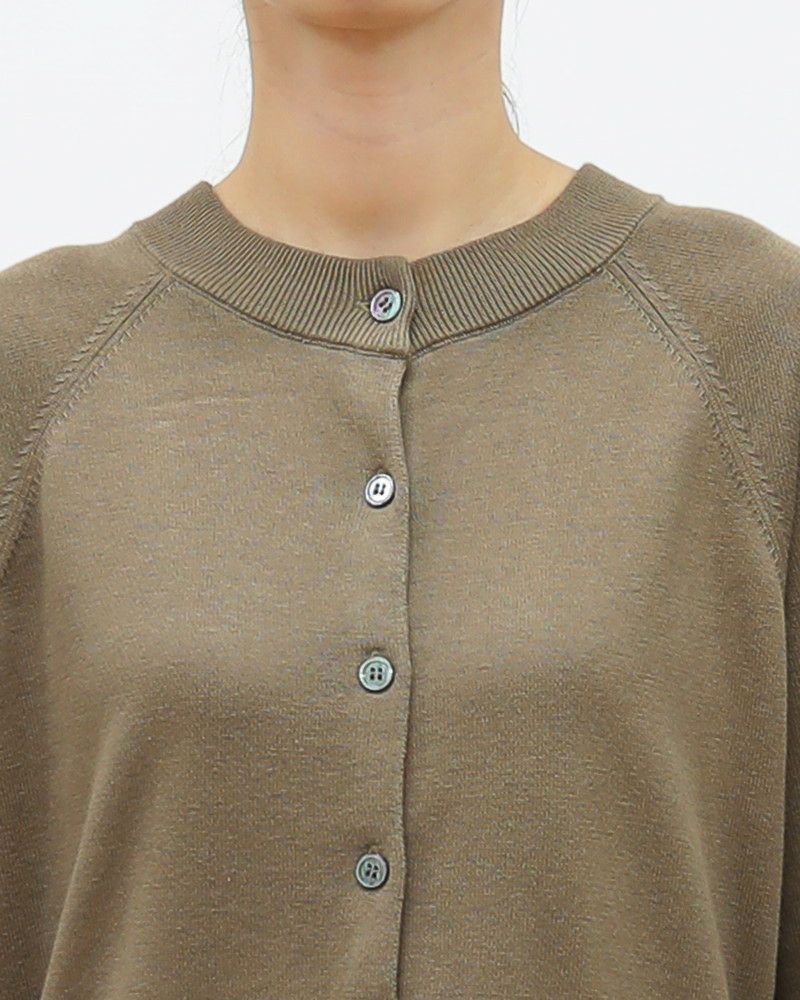 30％OFF】［mao made］異素材切替2WAYロングカーディガン／マオメイド