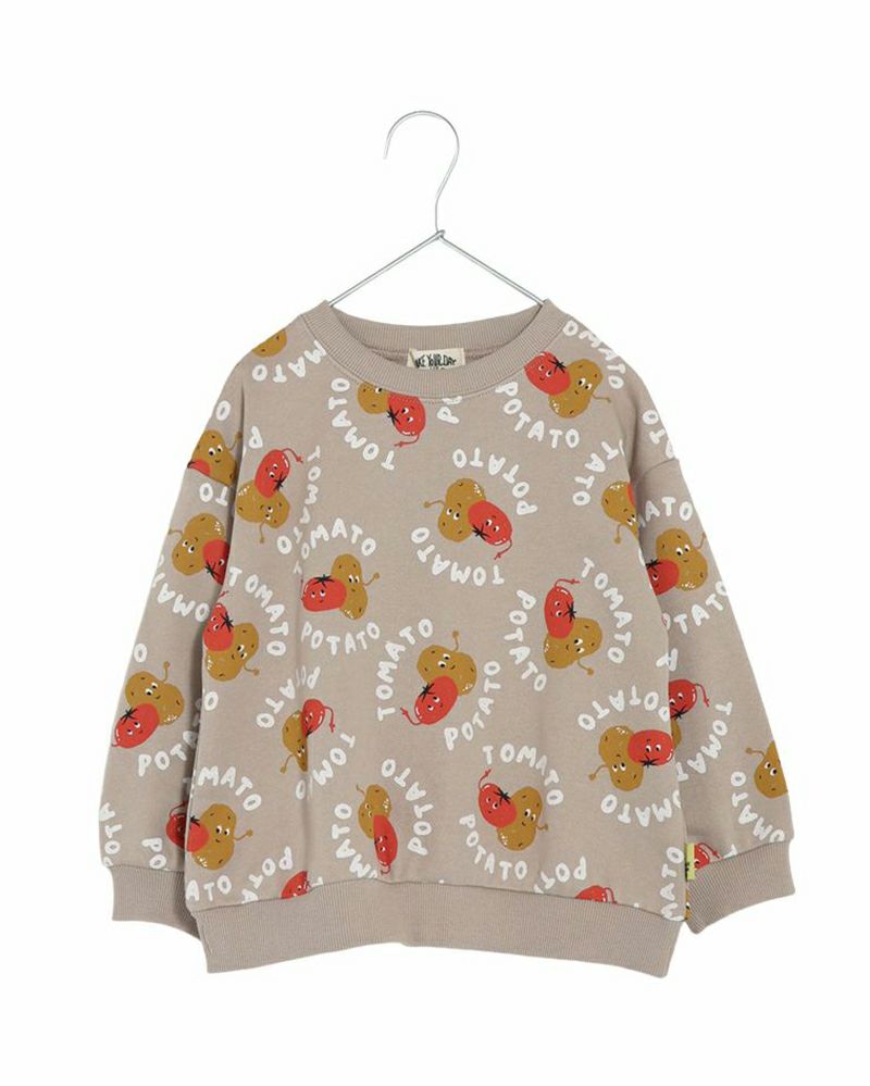 MAKE YOUR DAY］トマトポテト柄トレーナー キッズ／メイクユアデイ